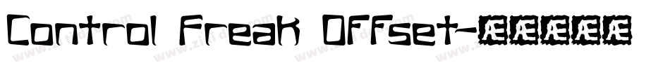 Control Freak Offset字体转换